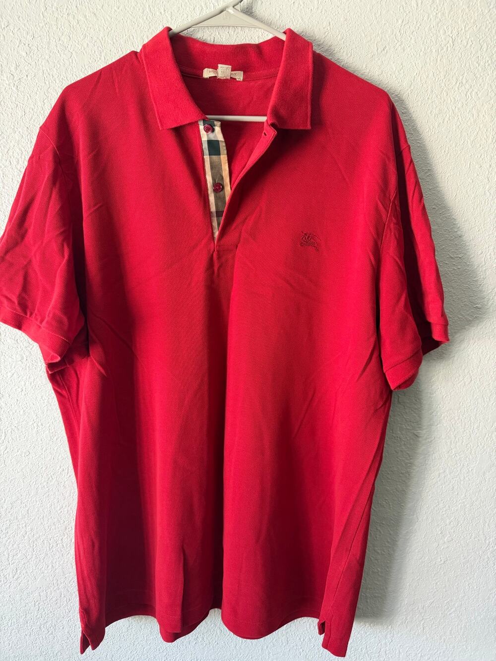 Burberry men’s size 2XL polo shirt. *worn once!”